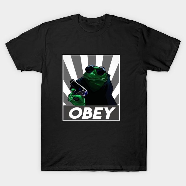 Gangster Assassin Kermit T-Shirt by FungibleDesign